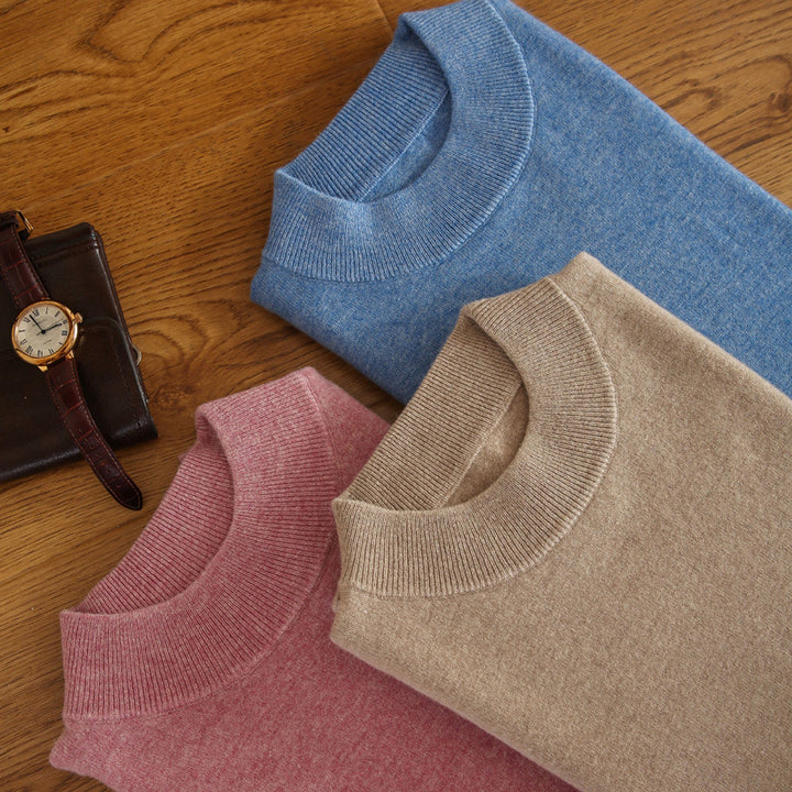 Herren Feiner Rollkragenpullover in schlanker Minimal‑Silhouette aus Woll‑Kaschmir‑Mix Echoarchiv