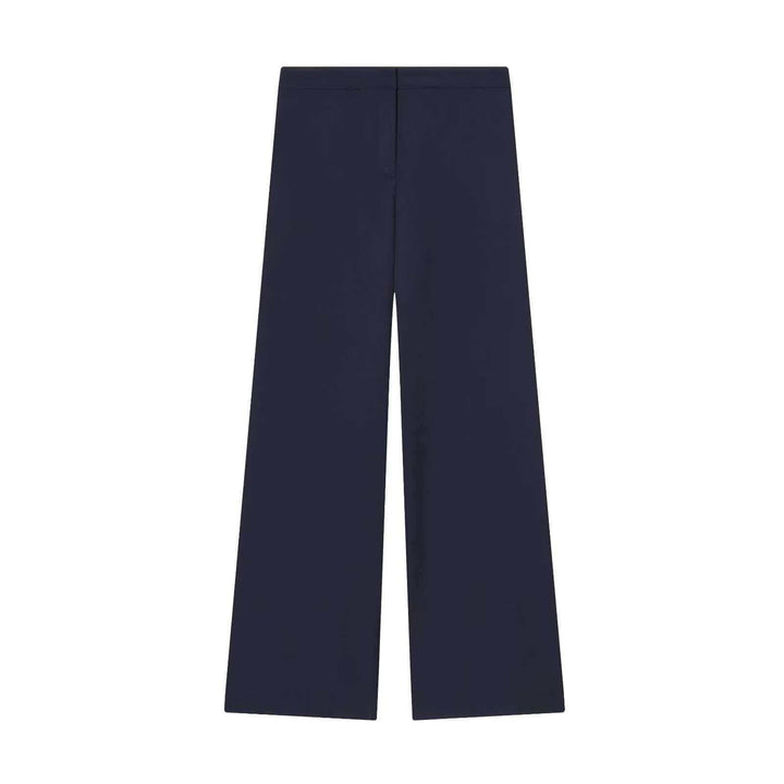Damen nan elegante High‑Waist Weitbein-Anzughose mit flachem Bund und verdeckter Naht Echo Archiv
