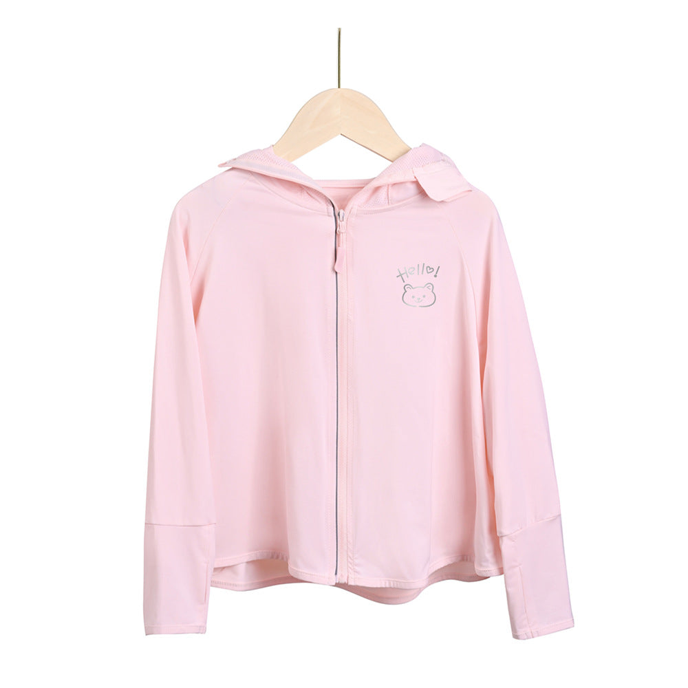 Mädchen funktionale UV-Schutzjacke mit Kapuze Echo Archiv
