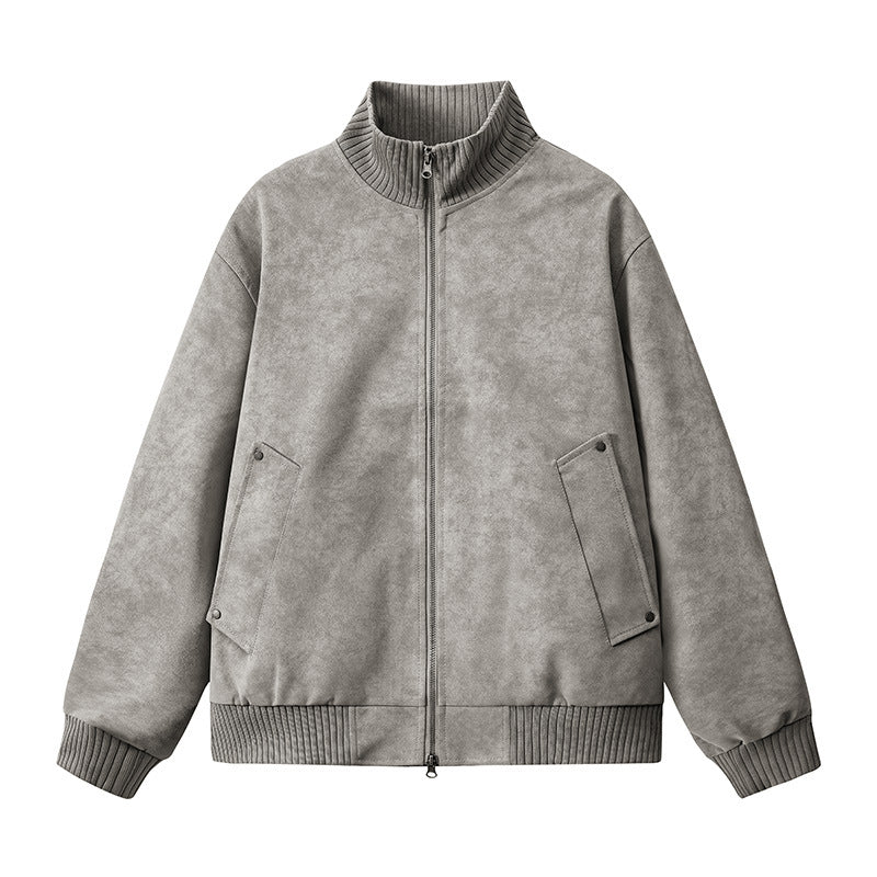 Damen Elegante Kunstlederjacke mit Stehkragen Echo Archiv