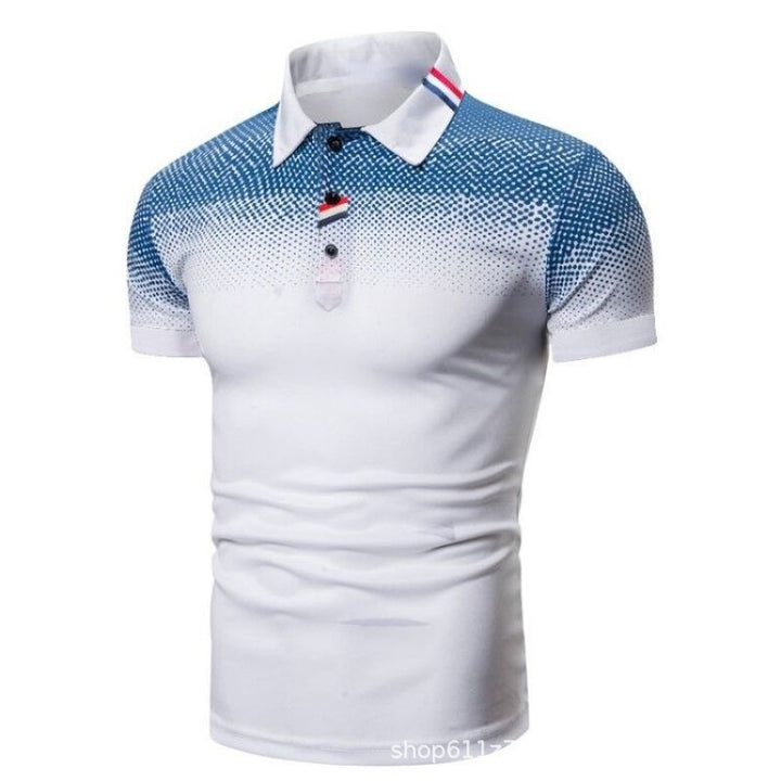 Herren Poloshirt mit modernem grafischen Design und sportlicher Passform Echoarchiv
