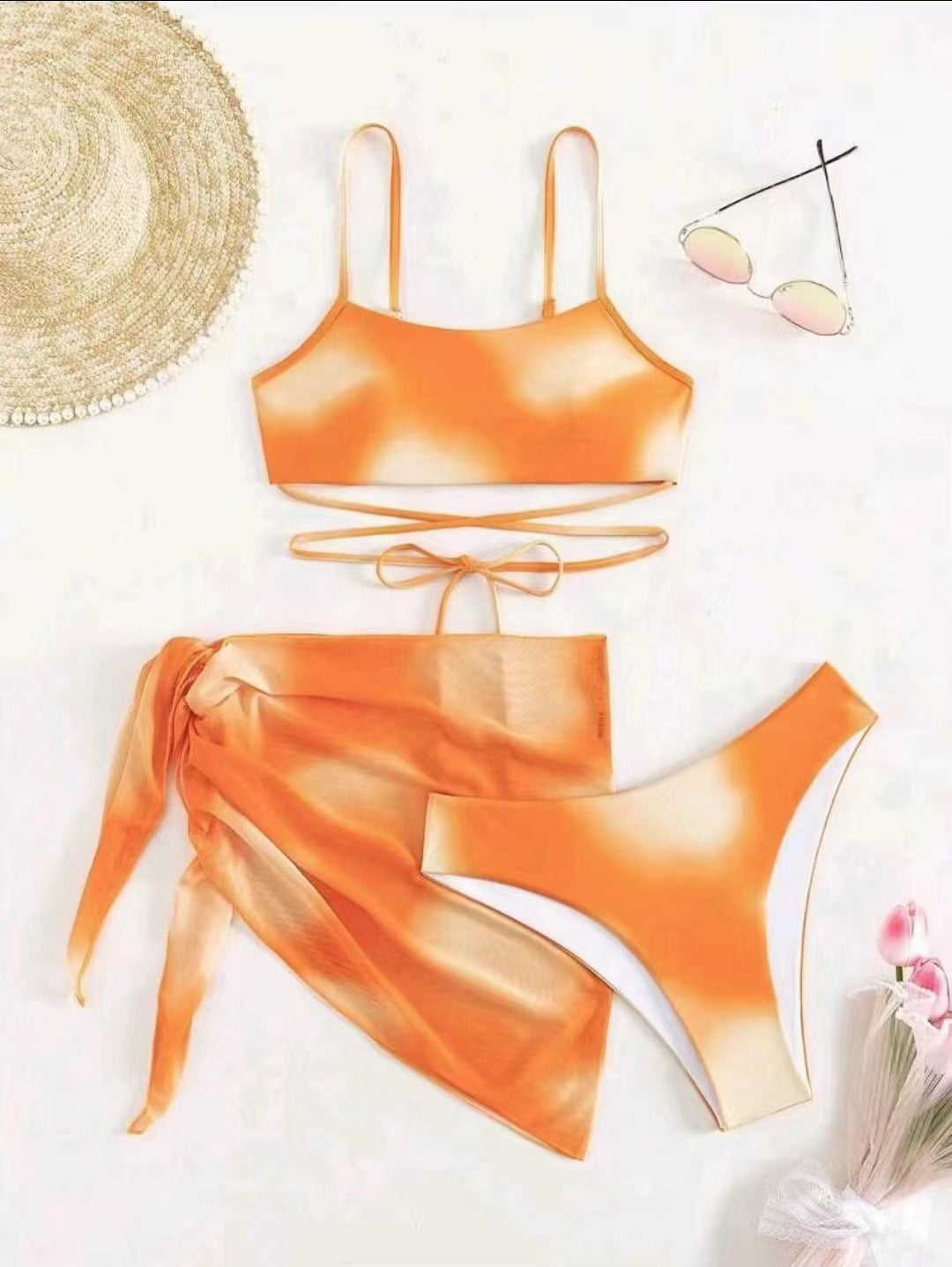 Damen Badeoutfit mit überkreuzten Trägern Echo Archiv