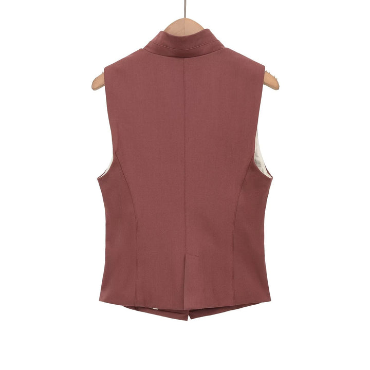 Damen elegante Weste mit schmalem Kragen Echo Archiv