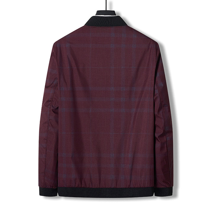 Herren modische und funktionale Jacke mit Check-Muster Echoarchiv