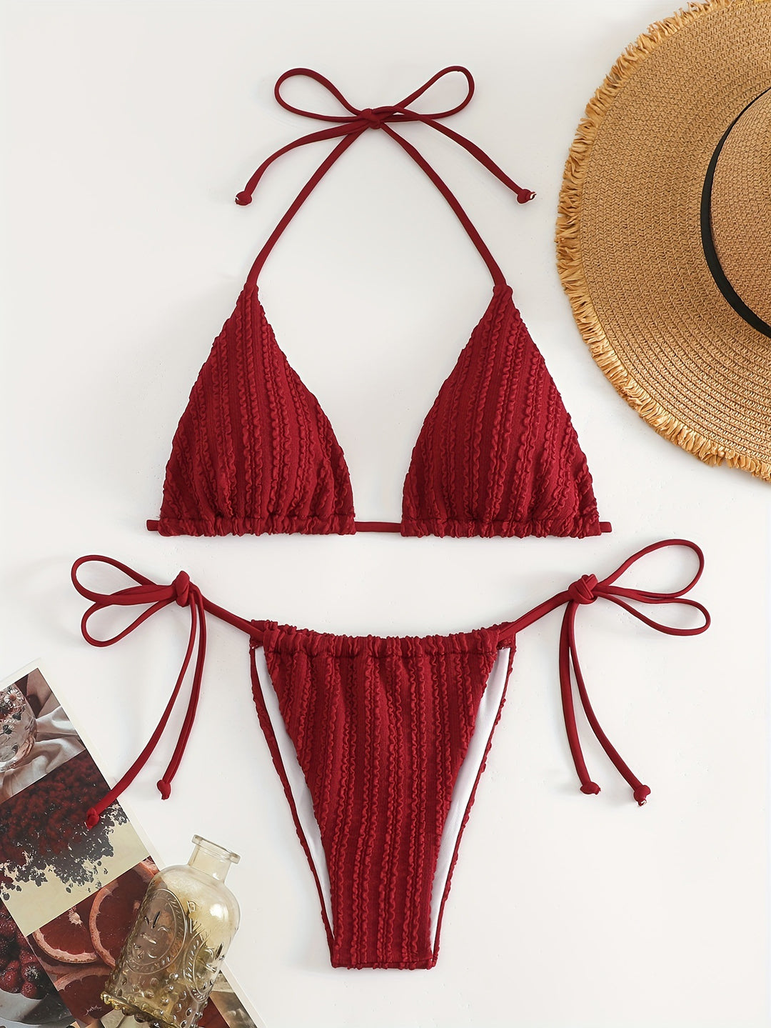 Damen Triangel-Bikini mit raffinierten Rüschen Echo Archiv