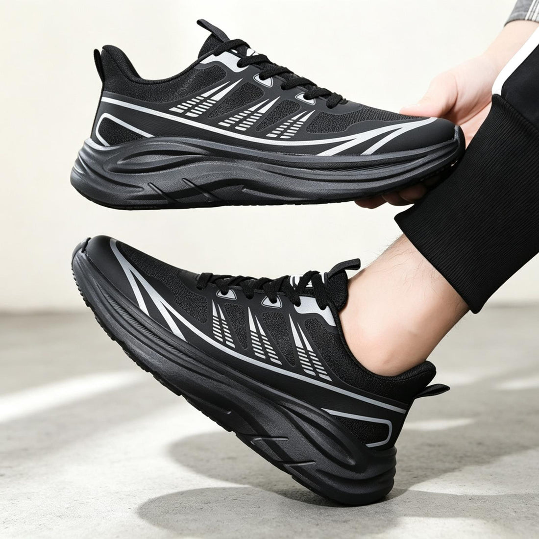 Herren Sportliche Laufschuhe mit atmungsaktivem Obermaterial Echoarchiv
