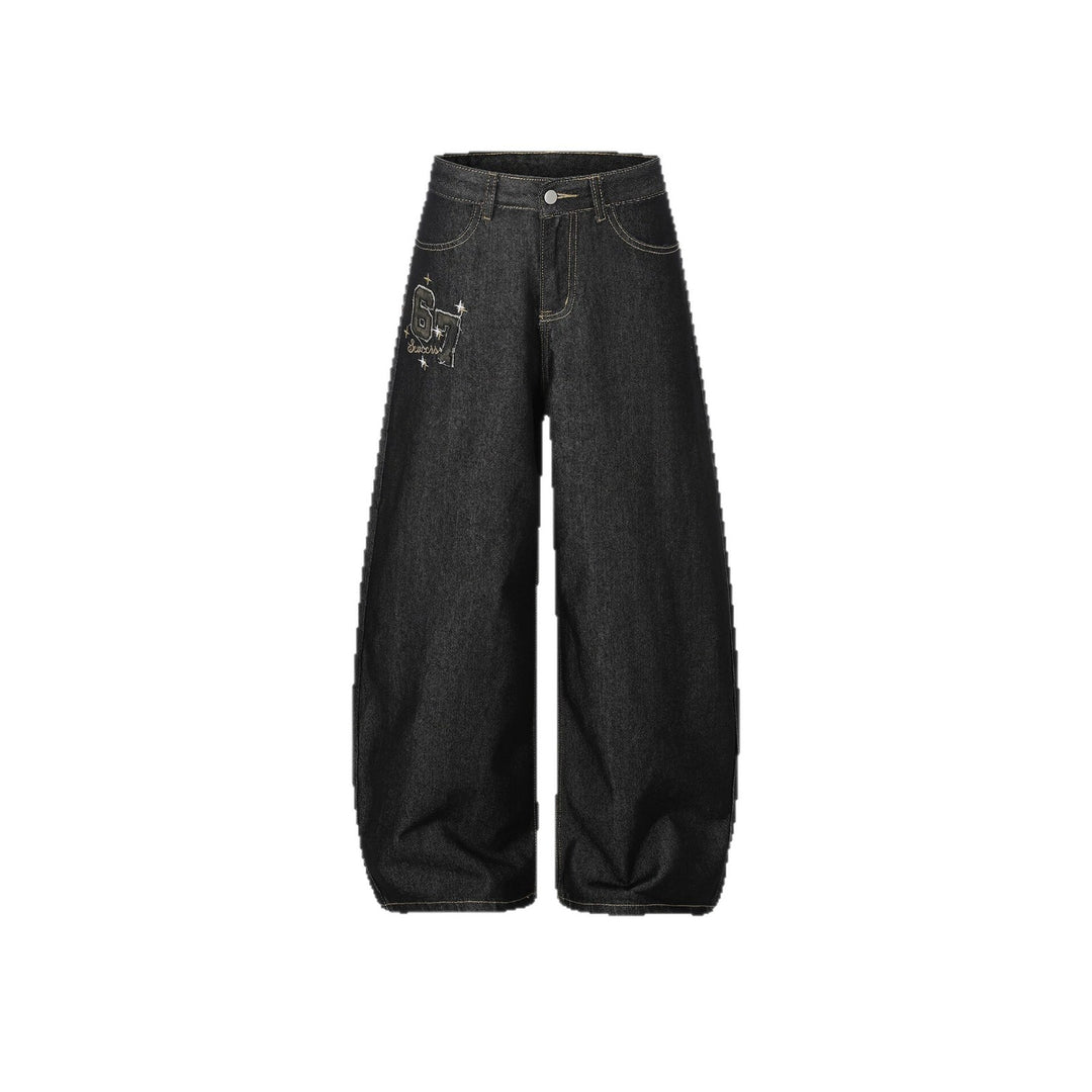 Damen Lässige Weitgeschnittene Jeans Echoarchiv