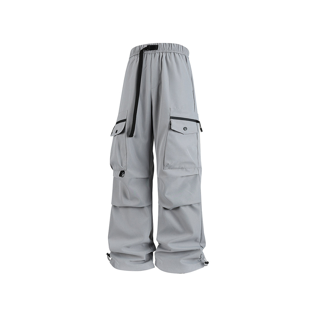 Herren Weite Utility-Cargohose mit Multifachtaschen, verstellbarem Saum und integriertem Gurt Echo Archiv