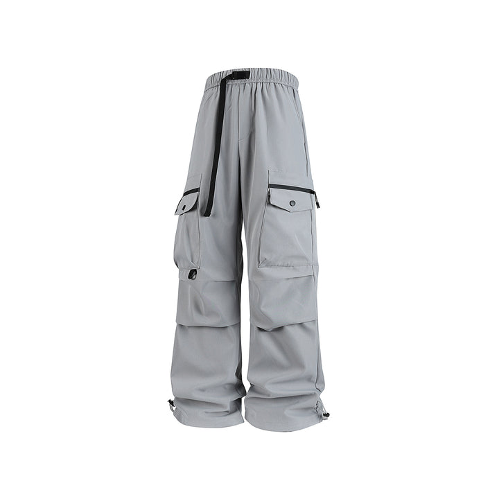 Herren Weite Utility-Cargohose mit Multifachtaschen, verstellbarem Saum und integriertem Gurt Echo Archiv