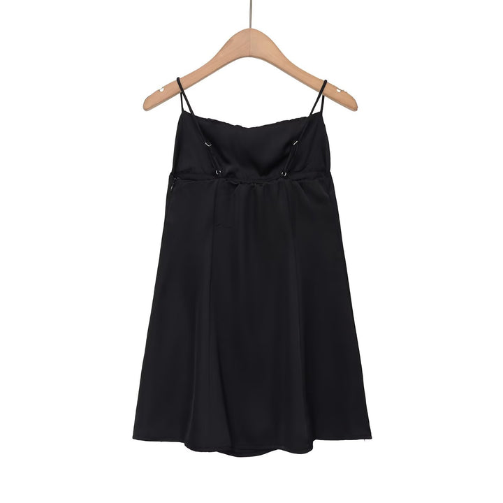 Damen Spaghettiträgerkleid mit elegantem Volant und raffiniertem Schnitt Echo Archiv