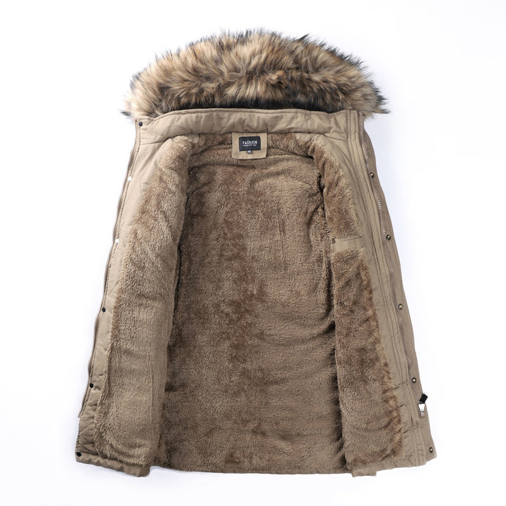 Herren Winterparka mit abnehmbarer Kapuze und wärmendem Innenfutter Echoarchiv