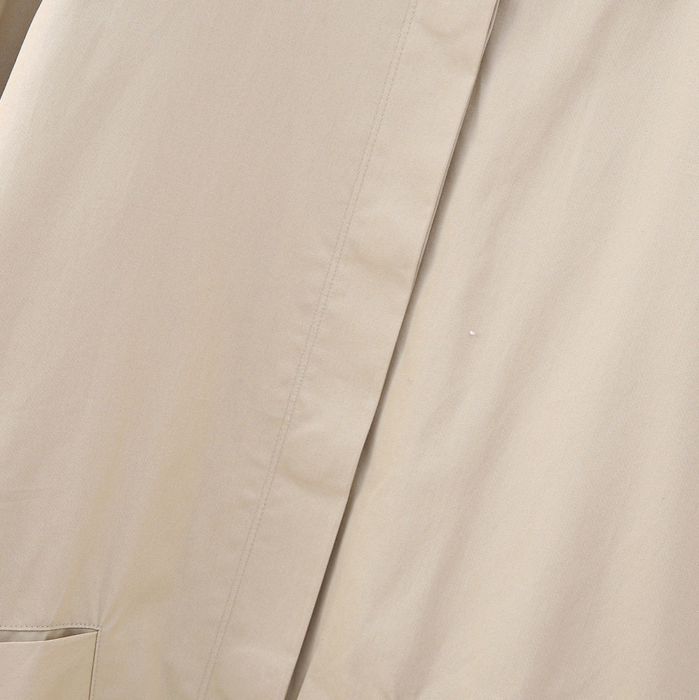 Damen Leichte Oversize-Übergangsjacke mit Hemdkragen und elastischem Saum Echoarchiv