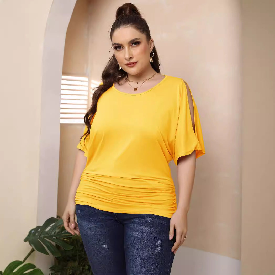 Damen legere Bluse mit Faltenwurf Echo Archiv