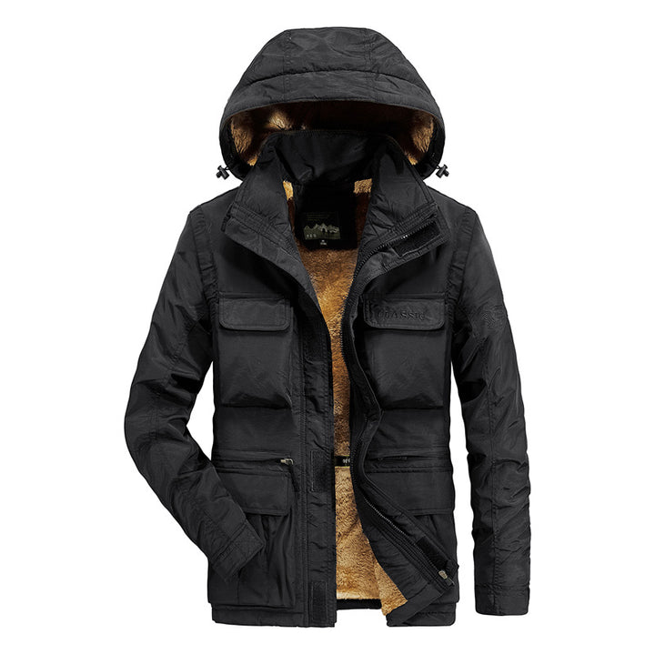 Herren Outdoor-Fieldjacke mit fleecegefüttertem Thermoinnenfutter und Multifachtaschen – Marzano