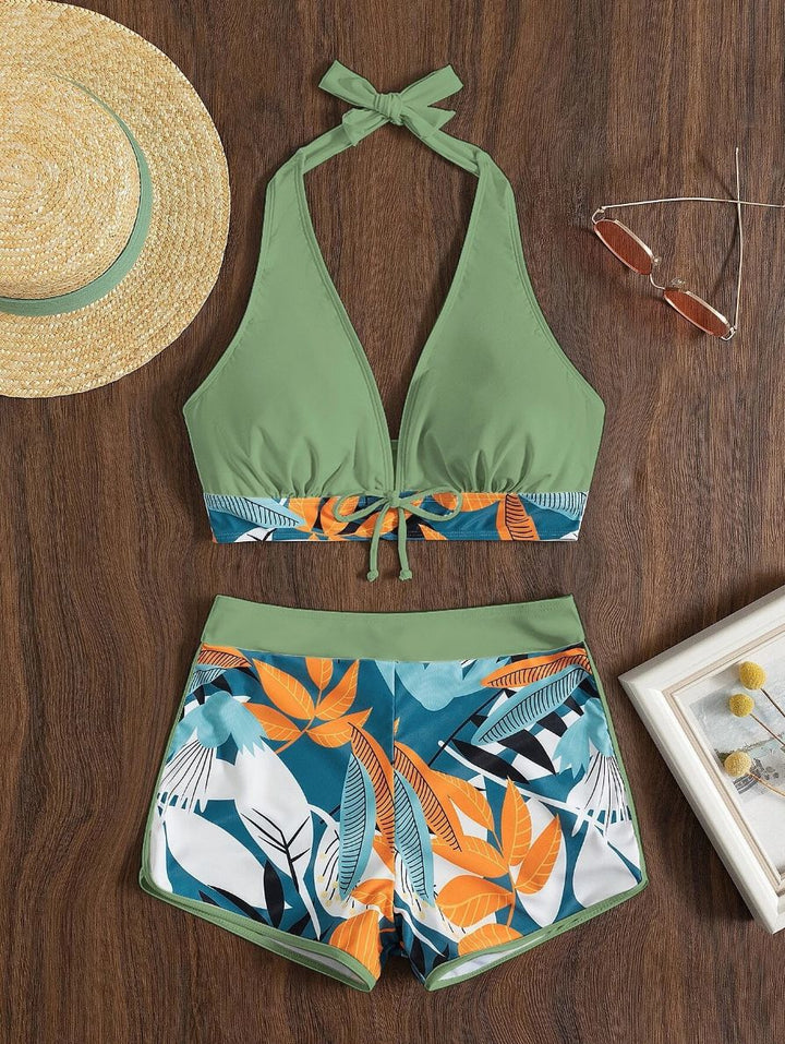 Damen Sportliches Bikini-Set mit verdecktem Bauch Echo Archiv