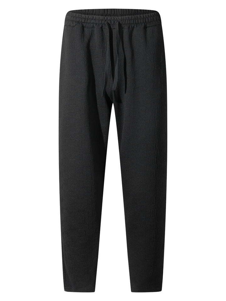 Herren Sportliche Freizeithose mit innovativem Strukturdesign und elastischem Bund Echoarchiv