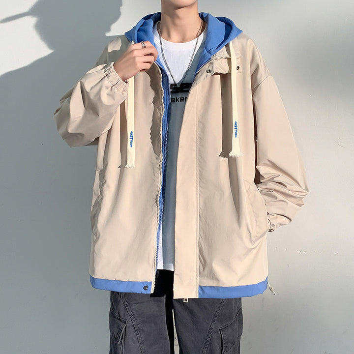 Herren zweilagige Softshell-Overlayerjacke mit Kapuze, wind- und wasserabweisender Membran und verstellbarem Saum Echo Archiv