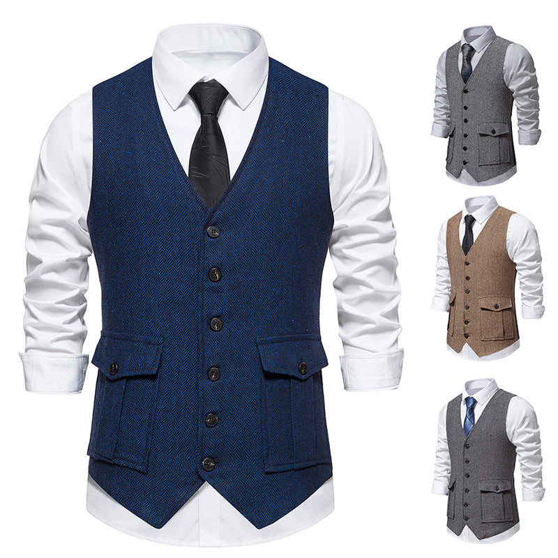 Herren elegante gesteppte Weste Echoarchiv