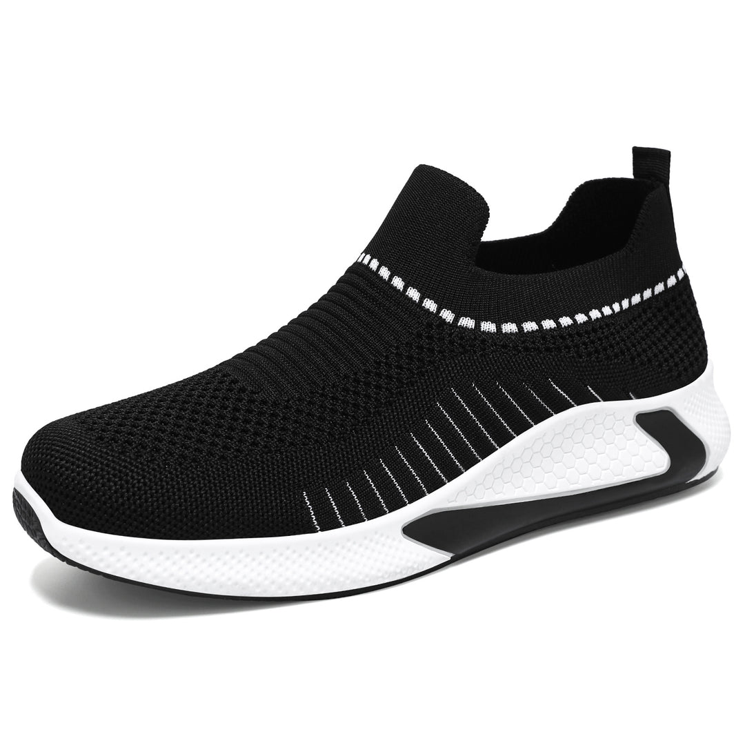 Unisex nan nahtloser Strick-Slip-On Laufschuh mit sockenähnlichem Schaft und hexagonaler Dämpfungssohle Echo Archiv