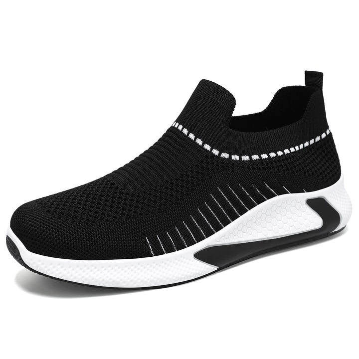 Unisex nan nahtloser Strick-Slip-On Laufschuh mit sockenähnlichem Schaft und hexagonaler Dämpfungssohle Echo Archiv