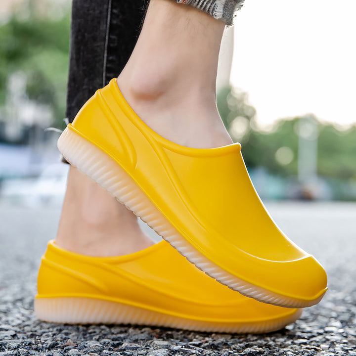 Unisex Wasserdichte Schlupf-Clogs mit stoßdämpfender EVA-Sohle und ergonomischer Fußmulde Echoarhiv