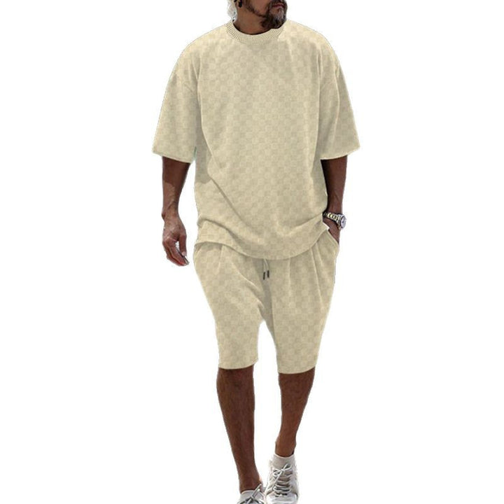 Herren lässiges Sport-Kurzarm-Outfit aus atmungsaktivem Material Echoarchiv
