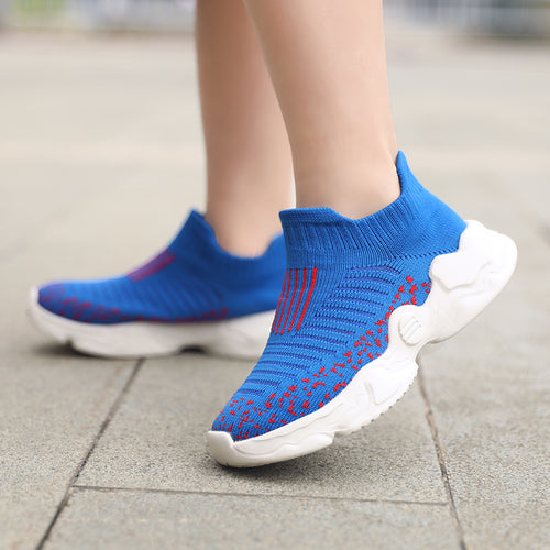 Damen nan atmungsaktiver Strick-Sneaker mit sockenähnlichem Schaft und dämpfender Plateau-Sohle Echo Archiv