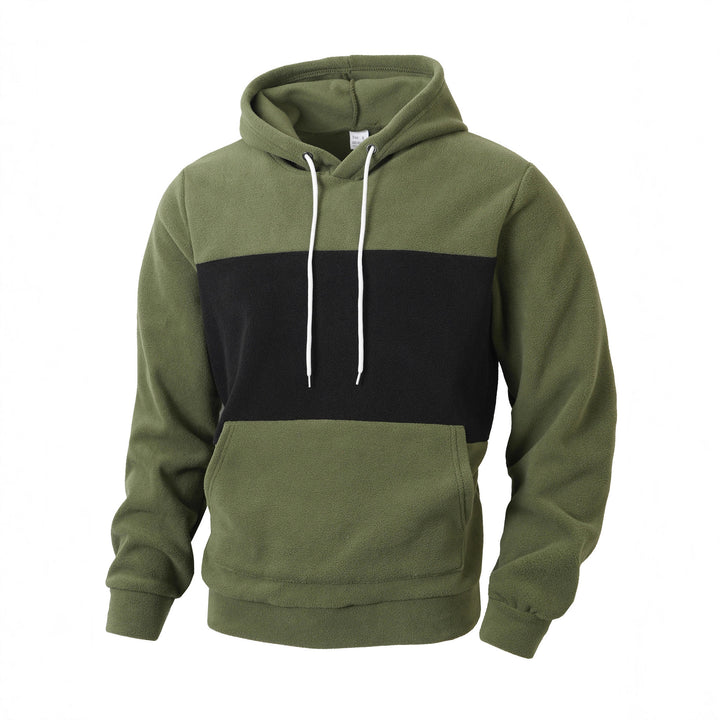 Herren Fleece-Hoodie mit übergroßem Kragen Echoarchiv