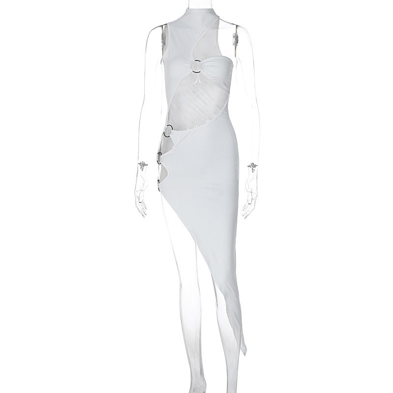 Damen figurbetontes asymmetrisches Kleid mit raffinierten Cut-Outs und modischen Details Echo Archiv