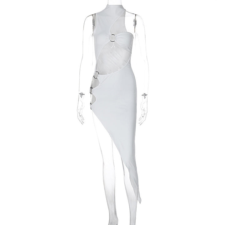 Damen figurbetontes asymmetrisches Kleid mit raffinierten Cut-Outs und modischen Details Echo Archiv