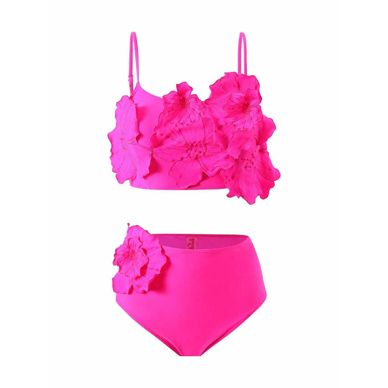 Damen Bikini-Set mit floralem Oberteil und hoch geschnittenem Höschen Echo Archiv