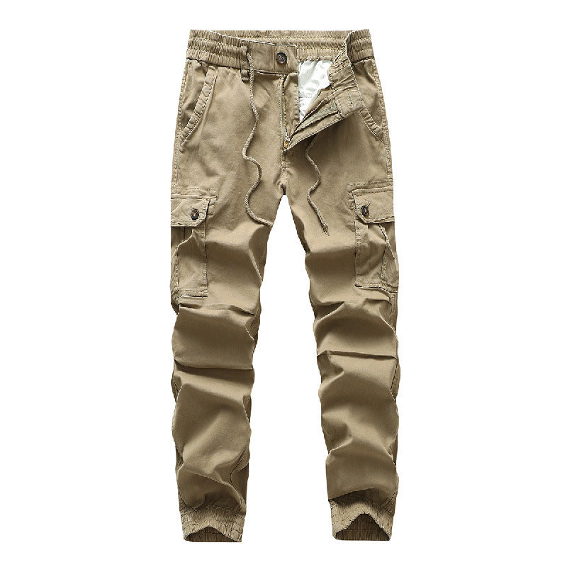Herren Funktionale Cargo-Joggerhose im Urban-Workwear-Stil mit Kordelbund und Klapptaschen Echo Archiv