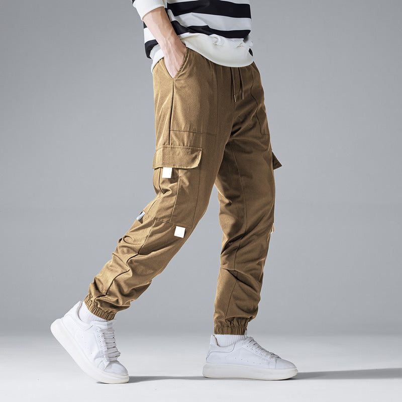 Herren Multifunktionale Cargo-Jogginghose mit Klapp‑ und Gurt-Details Echo Archiv