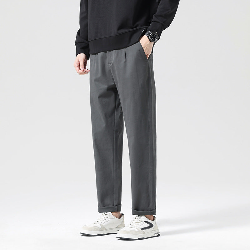 Herren Moderne Relaxed‑Fit Freizeit‑Chino mit leichtem Stretch und umgeschlagenem Saum Echo Archiv