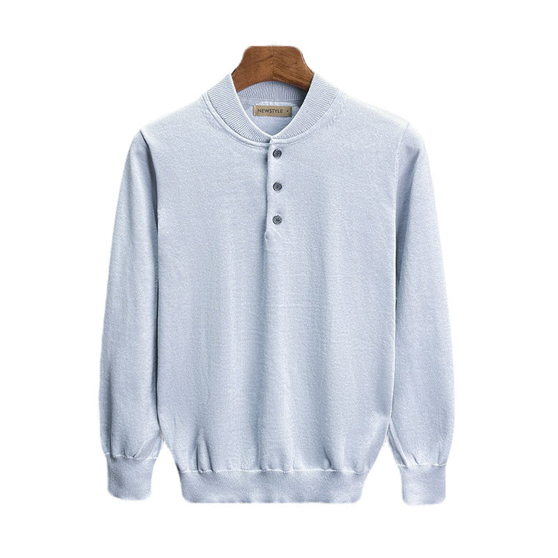 Herren trendiges Langarm-Polo Echo Archiv
