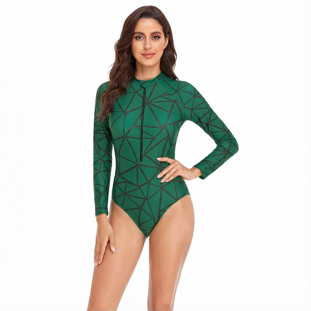 Damen Surfanzug mit langen Ärmeln und sportlichem Design Echo Archiv