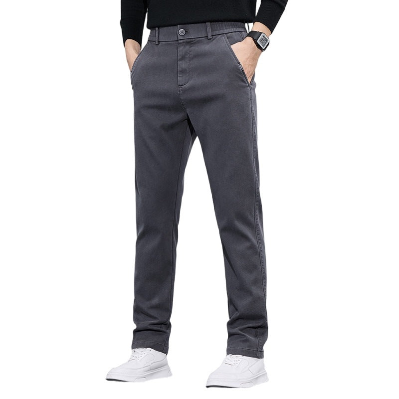 Herren elegante Chino-Pants mit slim-fit Schnitt und vielseitigen Taschen Echoarchiv