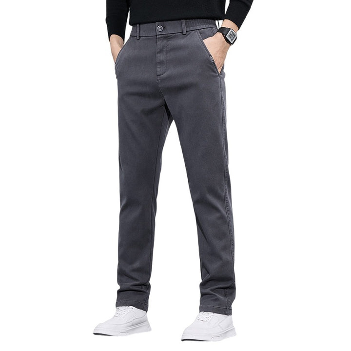 Herren elegante Chino-Pants mit slim-fit Schnitt und vielseitigen Taschen Echoarchiv