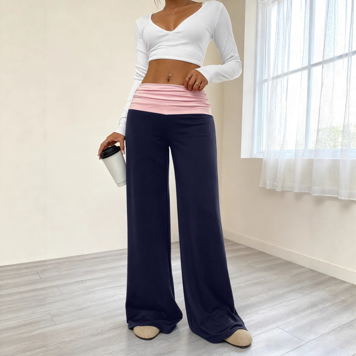 Damen Bequeme Loungehose mit hohem Bund Echo Archiv