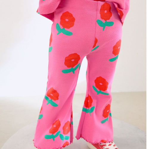Mädchen Schlagleggings mit fröhlichem Blumenmuster Echo Archiv
