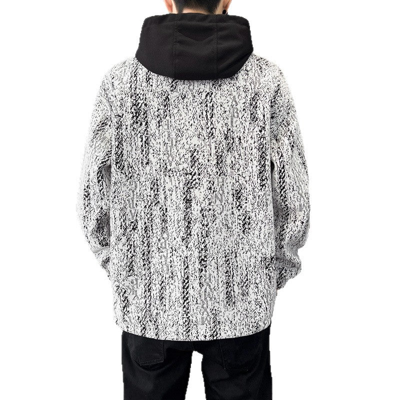 Herren sportliche Übergangsjacke mit hohem Kragen und praktischen Taschen Echoarchiv