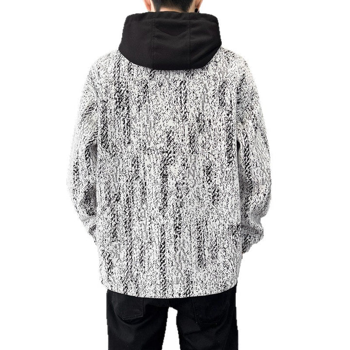 Herren sportliche Übergangsjacke mit hohem Kragen und praktischen Taschen Echoarchiv