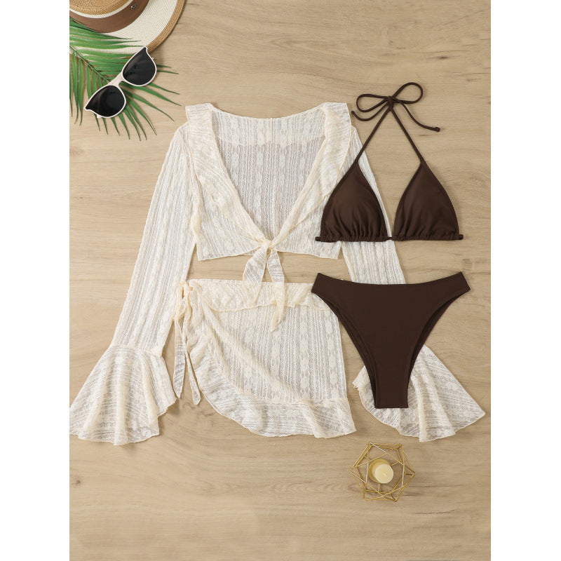 Damen Bikini-Set mit schickem Überwurf und verstellbaren Trägern Echo Archiv