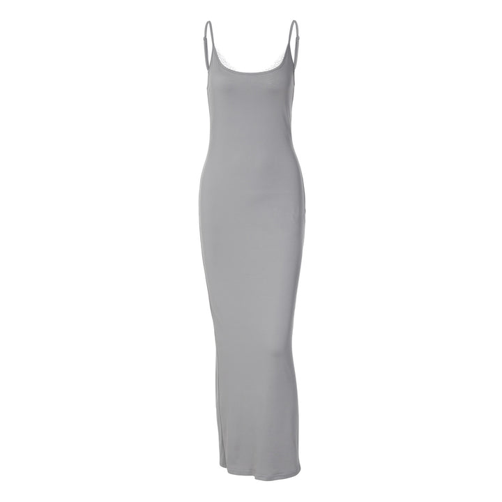 Damen Elegantes Maxikleid mit verstellbaren Trägern Echo Archiv