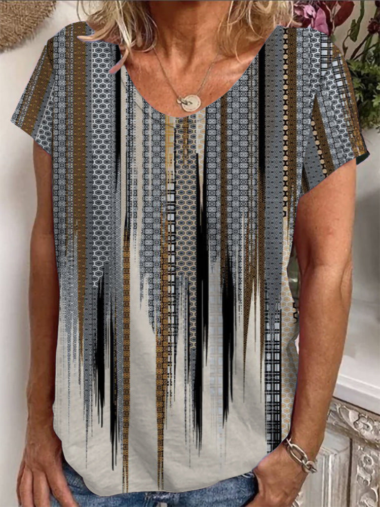 Damen T-Shirt mit einzigartigem Mandala-Design Echo Archiv