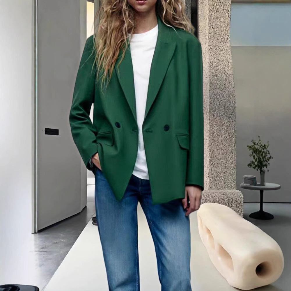 Damen Modischer und eleganter Oversized Blazer Echoarchiv