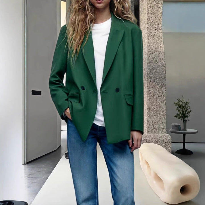 Damen Modischer und eleganter Oversized Blazer Echoarchiv