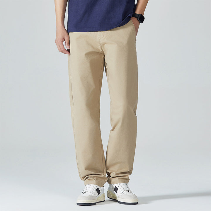Herren Locker geschnittene Baumwoll-Chino mit Komfortbund und dezentem Stretch Echo Archiv
