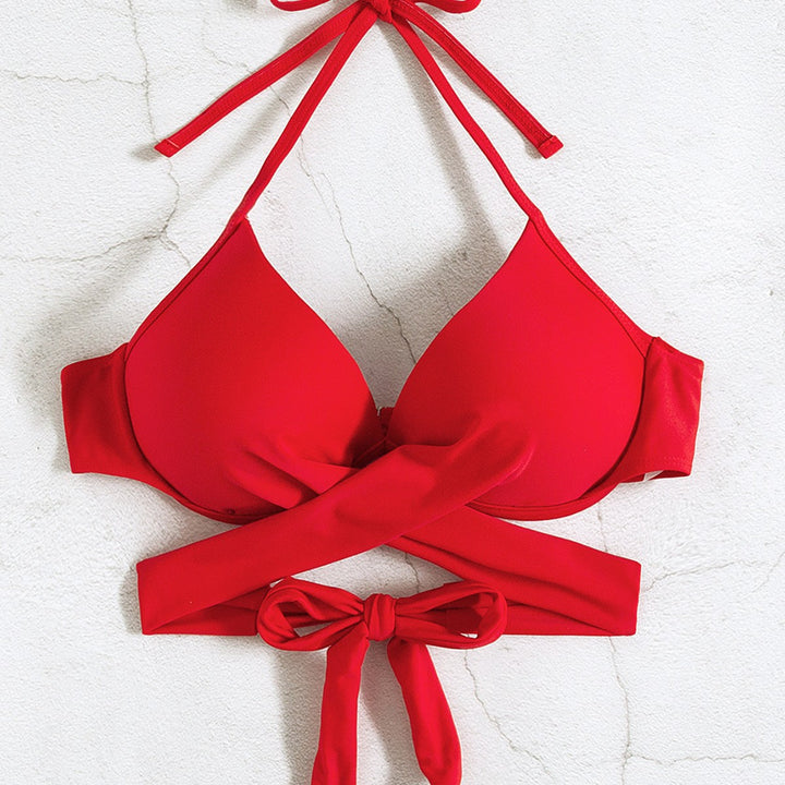 Damen Bikini-Oberteil mit verspieltem Knoten und elegantem Design Echo Archiv