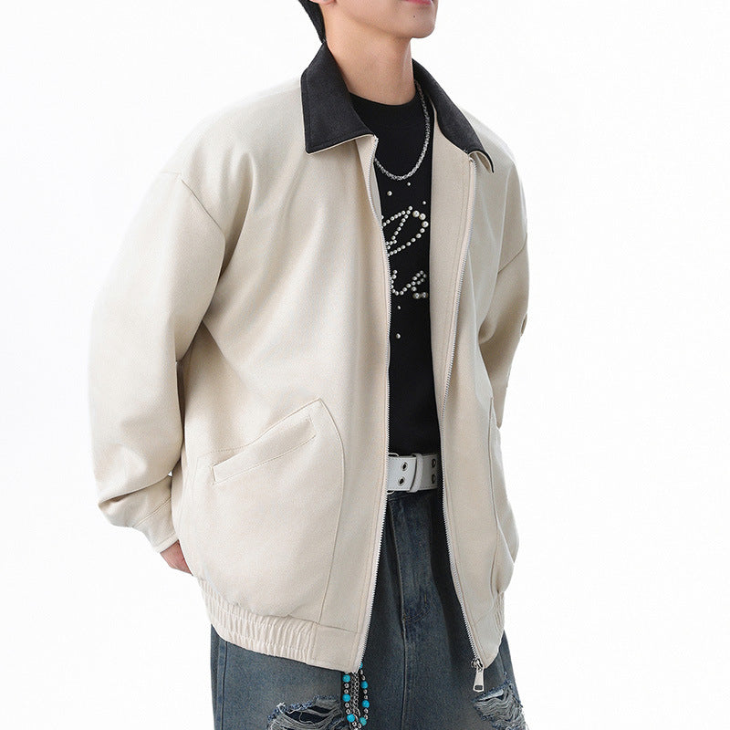 Herren Oversized Utility-Jacke mit praktischem Reißverschluss Echoarchiv